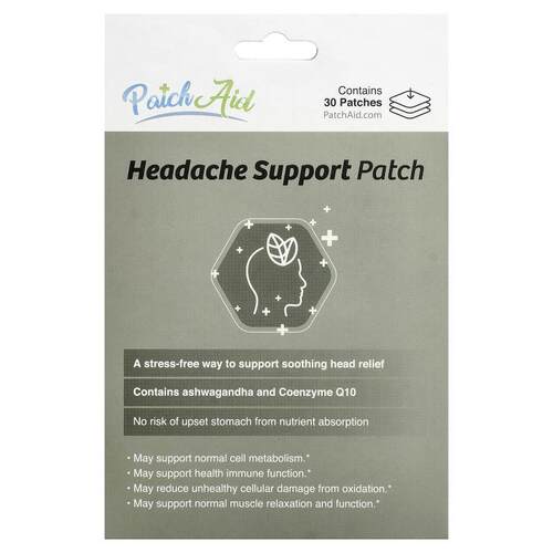 PatchAid,Headache Support Patch, 30 Patches