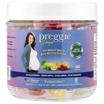 Preggie,Preggie Drops, Assorted, 100 Lozenges