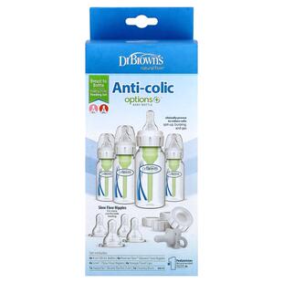 布朗博士,Natural Flow®，Options+™，防胀气婴儿奶瓶，18 件套