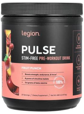 Legion Athletics,脉冲，无兴奋成分锻炼前饮品，混合水果味，0.9