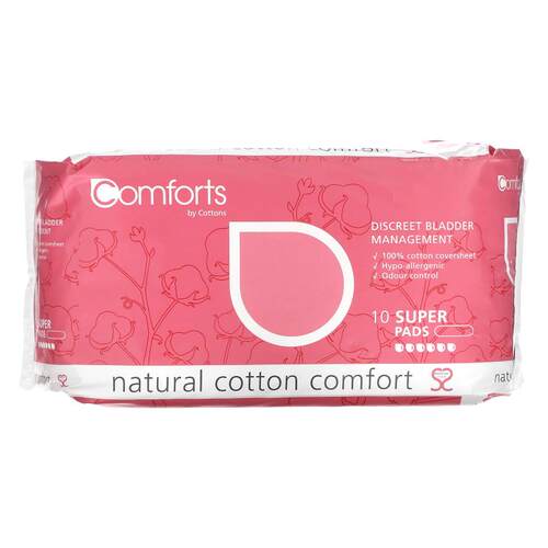 Cottons,天然棉质舒适，超大，10 片