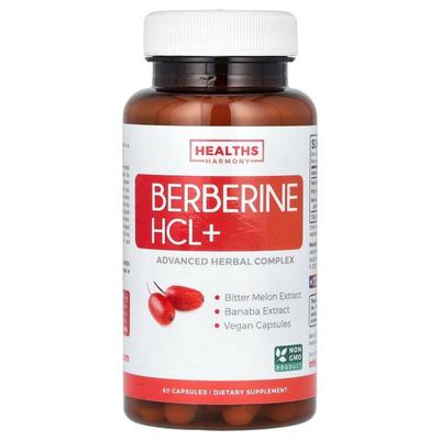 Healths Harmony,盐酸小檗碱+，60 粒胶囊