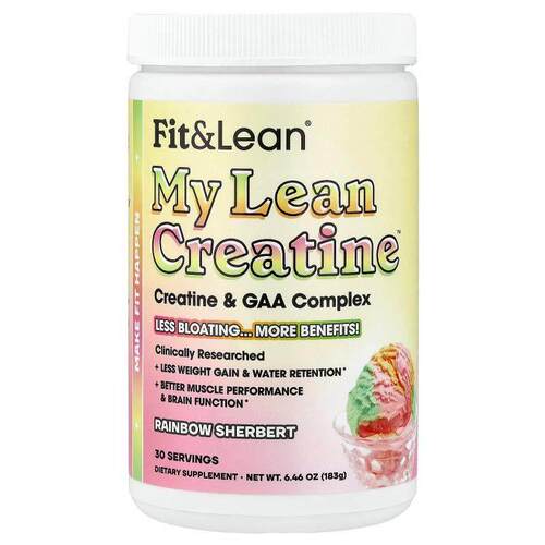 Fit &amp; Lean,My Lean Creatine™, Rainbow Sherbert, 6.46