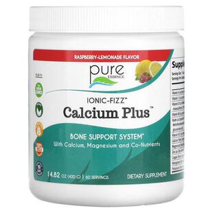 Pure Essence,Ionic-Fizz Calcium Plus，树莓柠檬汽水，14.82 盎