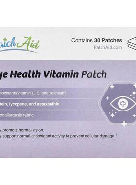 PatchAid,Eye Health Vitamin Patch, 30 Patches
