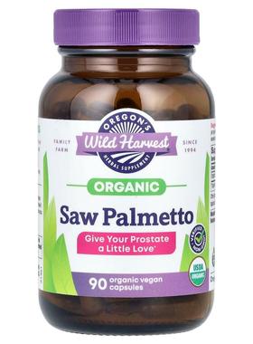 Oregon's Wild Harvest,有机锯棕榈，1170 毫克，90 粒有机全素胶