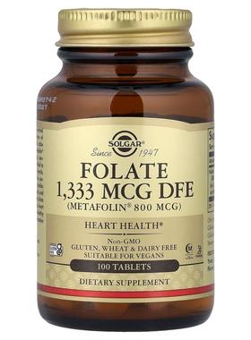 索尔加,叶酸，1,333 微克 DFE，100 片