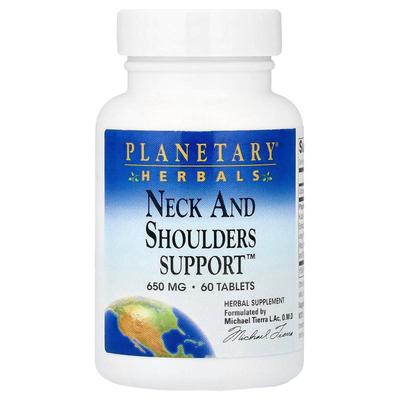 Planetary Herbals,Neck And Shoulders Support™,  60 Tablets