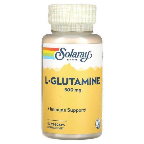 Solaray,L-谷氨酰胺，500 毫克，50 粒素食胶囊