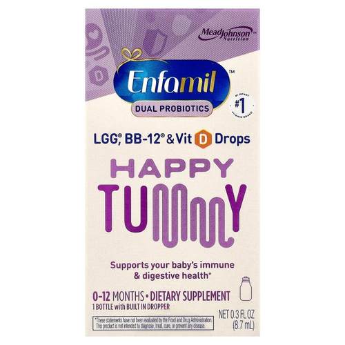Enfamil,Happy Tummy，0-12 个月，0.3 液量盎司（8.7 毫升）