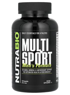Nutrabio Labs,MultiSport Men 配方，120 粒素食胶囊