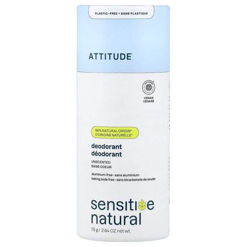 爱的态度,Sensitive Natural, Deodorant, Unscented, 2.64 oz (7