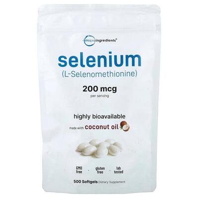 Micro Ingredients,Selenium, 200 mcg, 500 Softgels