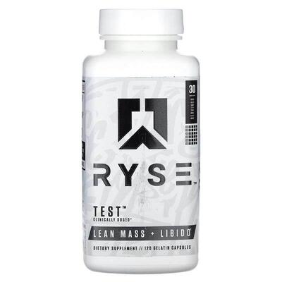 RYSE,Test，瘦体重 + 欲望，120 粒明胶胶囊