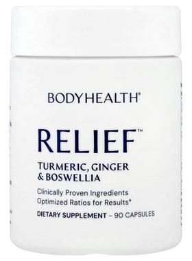 BodyHealth,Relief™ 胶囊，姜黄、姜和乳香，90 粒