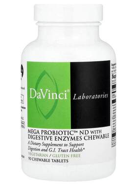 DaVinci Laboratories,超级益生菌 ND 含消化酶咀嚼片，90 片咀嚼