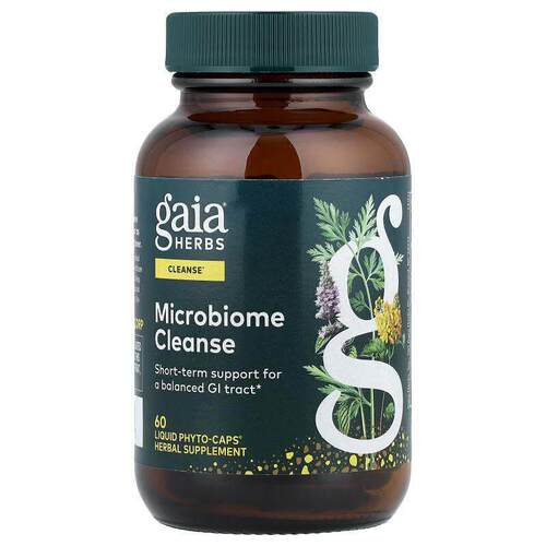 Gaia Herbs,微生物清洁，60 粒全素食液体 Phyto-Caps 胶囊