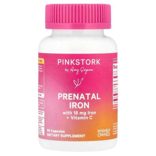 Pink Stork,含维生素 C 的产前铁补剂，60 粒胶囊