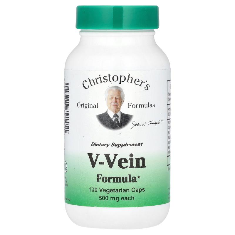 Christopher's Original Formulas,V-Vein 配方，100 粒素食胶囊