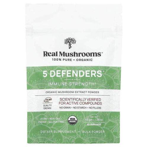 Real Mushrooms有机5 Defenders提升机体抵抗强度