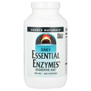 源美,日常 Essential Enzymes®，500 毫克，360 粒胶囊