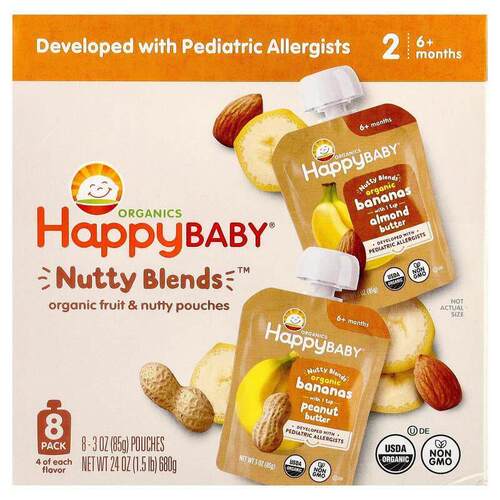 禧贝,Happy Baby®, Nutty Blends™, 6+ Months&amp;nbsp;