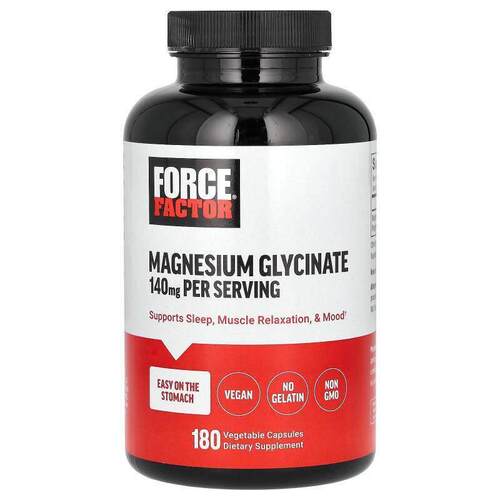 Force Factor,甘氨酸镁，180 粒素食胶囊（每粒 70 毫克）