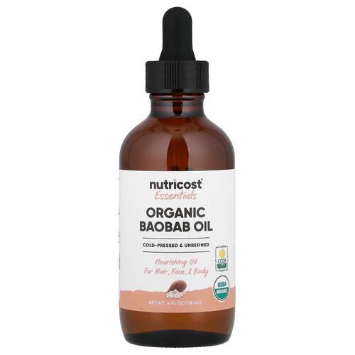 Nutricost,Essentials, Organic Baobab Oil , 4 fl oz (118 ml)