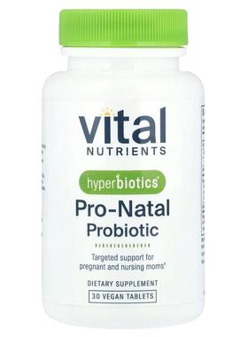 Vital Nutrients,Hyperbiotics®，Pro-Natal 益生菌，30 片全素片