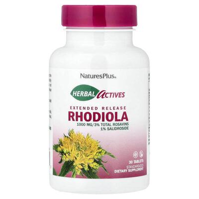 NaturesPlus,草本启动，扫罗玛布尔，缓慢释放，1000毫克，30片素