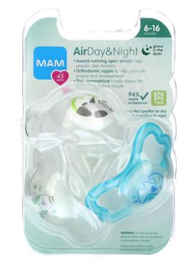 MAM,Air Day & Night 奶嘴，6-16 个月，3 个
