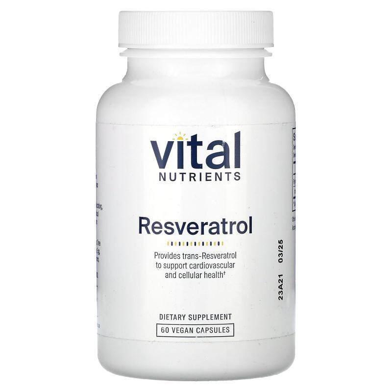 Vital Nutrients,白藜芦醇,60 粒素食胶囊