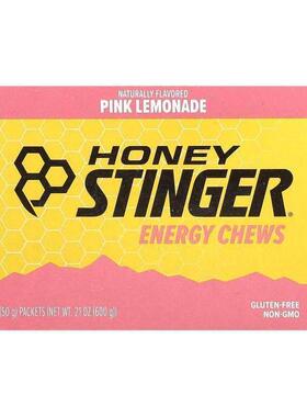 Honey Stinger,能量咀嚼片，粉色柠檬水味，12 包，每包 1.8 盎司