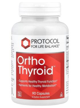 Protocol for Life Balance,Ortho Thyroid™ 甲状腺支持，90 粒胶