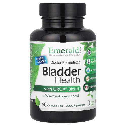 Emerald Laboratories,男女膀胱健康 Urox 混合物，60 粒素食胶囊
