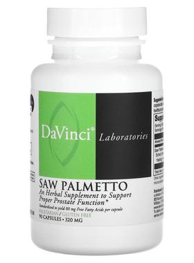 DaVinci Laboratories,锯棕榈，320 毫克，90 粒胶囊