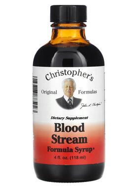 Christopher's Original Formulas,血流控制配方糖浆，4 液量盎司