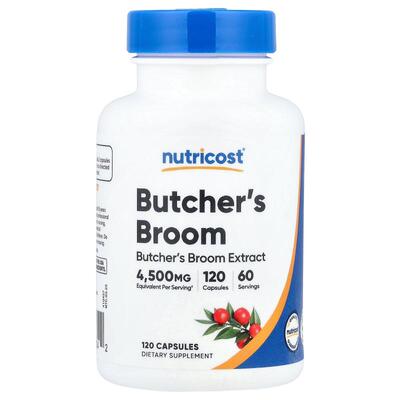 Nutricost,Butcher's Broom, 120 Capsules (150 mg per Capsule)