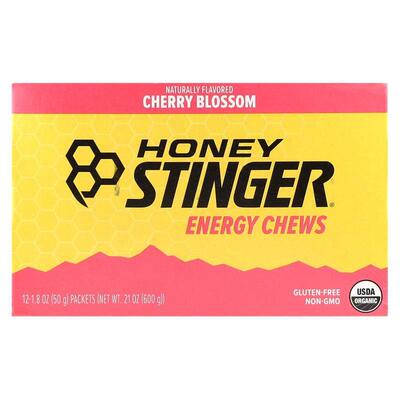 Honey Stinger,Energy Chews 能量咀嚼片，樱花味，12 包，每包 1