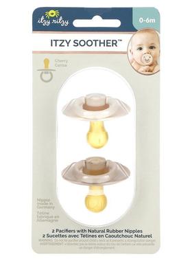 itzy ritzy,Itzy Soother，天然橡胶奶嘴，0-6 个月，椰子吐司味2