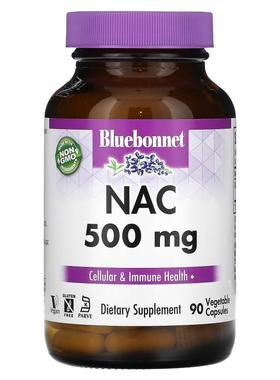 Bluebonnet Nutrition,NAC Vcaps 素食胶囊，500 毫克，90 粒装