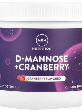 MRM Nutrition,D-甘露糖 + 蔓越橘，蔓越橘味，7.05 盎司（200 克