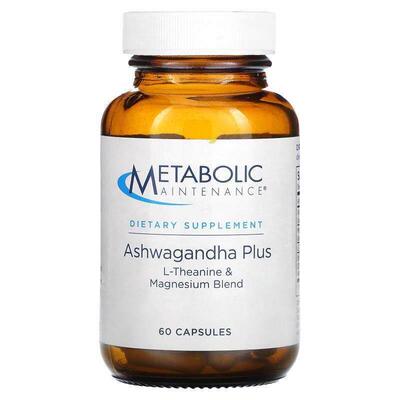 Metabolic Maintenance,南非醉茄+，L-茶氨酸和镁混合物，60 粒胶