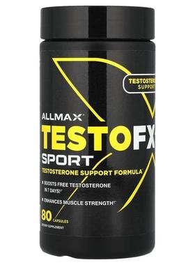 ALLMAX,TestoFX Sport Testosterone Support Formula，80 粒胶囊