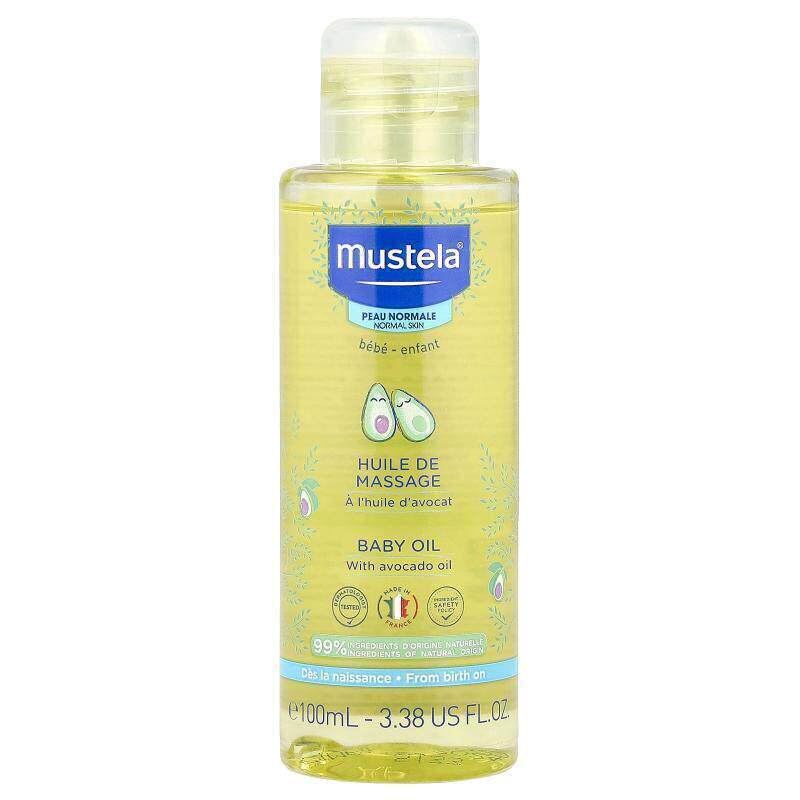 Mustela,婴儿,婴儿油,含鳄梨油,3.38 液量盎司(100 毫升)