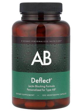 D'adamo,Deflect® AB，凝集素阻断配方，120 粒素食胶囊