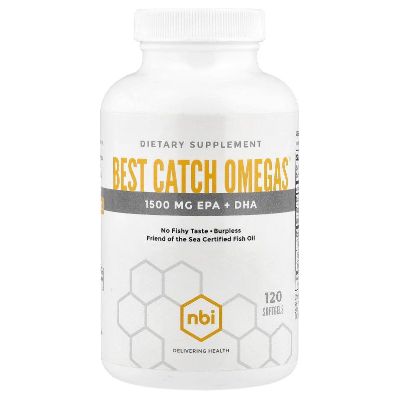 NBI Health,Best Catch Omegas®，120 粒软胶囊