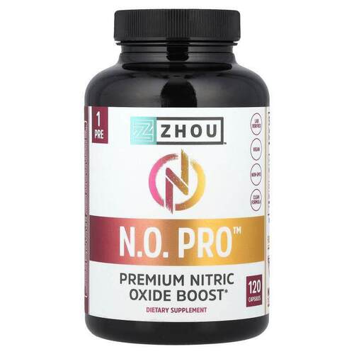 Zhou Nutrition,N.O.Pro™，优质优质一氧化氮补剂,，120 粒胶囊