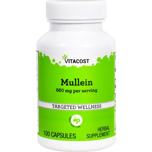 Vitacost,Mullein, 660 mg per serving, 100 Capsules