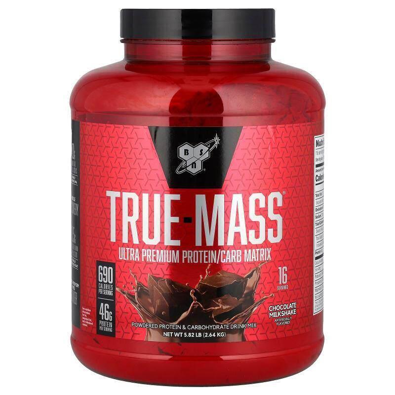 BSN,首，真正质量，蛋白质粉和碳水化合物饮品混合物，巧克力奶昔